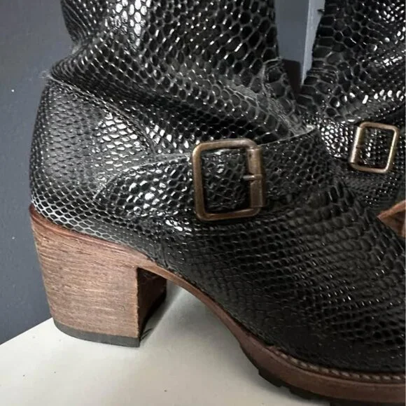 Freebird Carlito boots - black snake size 8 - never worn - Picture 5 of 5